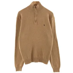 古着 ラルフローレン Ralph Lauren POLO by Ralph Lauren コットンニットハーフジップセーター メンズXL相当/eaa380182