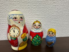 マトリョーシカ（３個組）「ジェドマロースと雪むすめ」