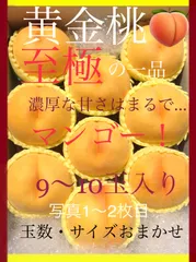 予約商品　８月下旬～９月下旬にかけ順次発送予定　至極の一品。自信あり！濃厚な甘さはマンゴー以上！？黄金に輝く 木成り熟成・黄金桃のサムネイル