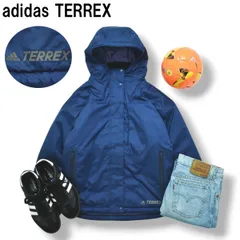 【極暖】 アディダス テレックス adidas TERREX エクスプロア パデッド ジャケット ウィンドブレーカー 中綿 L ネイビー x パープル スポーツ アウトドア ウェア レディース ♪
