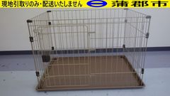 【現地引き取りのみ　リユース品】Pet's One　トレー付きサークルM　カインズ（R7－127）取扱説明書あり　汚れあり