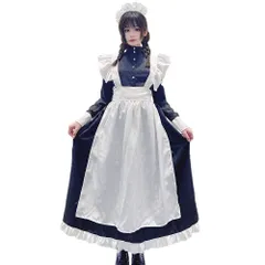メイド服ロング ハロウィン 仮装 コスプレ 清楚 英国式 クラシック 地雷系