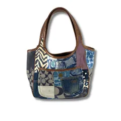 coach コーチ　デニム　パッチワーク　ワンショルダーバッグ コーチ/ショルダーバッグ/デイジー シグネチャー デニム パッチ