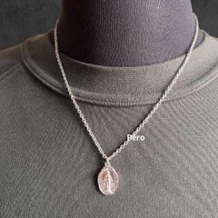 シルバー マリアネックレス メダイ チャーム メンズ ネックレス プレゼントに