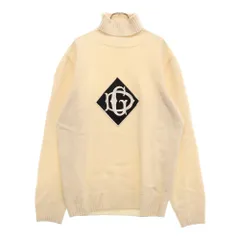 DOLCE & GABBANA (ドルチェアンドガッバーナ) フロントロゴ タートルネック ニットセーター GX769Z