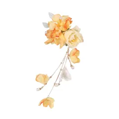 【特売】EZ PEACH 髪飾り 浴衣 七五三 成人式 髪 飾り 花 袴 着物 振袖 和装 卒業式 結婚式 髪留め 高級造花 ヘアアクセサリー (くちなしいろ02)