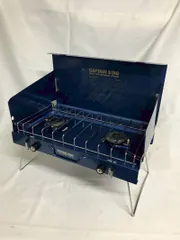 美品 キャプテンスタッグ ツーバーナーコンロ M-8254 アウトドア BBQコンロ キャプテンスタッグ M-8254ガスツーバーナーコンロ