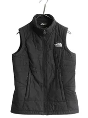 【お得なクーポン配布中!】 ノースフェイス 中綿 ナイロン ベスト レディース S / The North Face アウトドア 重ね着 前開き キルティング ハイネック フルジップ 黒