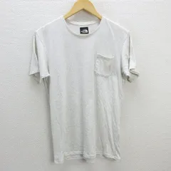Q■ノースフェイス/THE NORTH FACE ポケット付きTシャツ■灰系【メンズL】MENS/レトロ/33【中古】