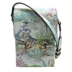 GUCCI グッチ タイガー ホースビット 1955 ショルダーバッグ マルチカラー 625615 アニマル レディース 中古