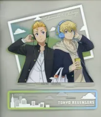 【中古】アクリルスタンド・アクリルパネル 花垣武道＆松野千冬 BIGアクリルスタンド 「東京リベンジャーズ あたりつきハピネス缶バッジBOX ENJOY MUSIC」 D賞