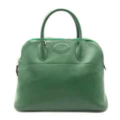 HERMES 美品 ボリード35 アルデンヌ グリーン □G刻印 ハンドバッグ HERMES 美品 ボリード35 アルデンヌ グリーン □G刻印 ハンドバッグ