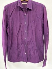 BURBERRY BRIT バーバリー 半袖シャツSブルーグレーコットンメンズ