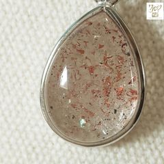 極美品◇希少レッドガーデンクォーツ ペンダントトップ 高透明 水晶 