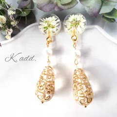 ドイツ製アクリルパーツ(クリア)使用✨ イヤリング/ピアス