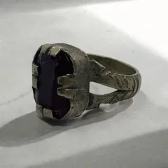 指輪 リング 赤 16号 インディアンジュエリー シルバー 70 ブラス 30 アクセサリー ビンテージ 50s ~ 60s 70s 80s ナバホ族 サントドミンゴ族 天然石 メンズ レディス 一点物 vintage アンティーク   500 p20/