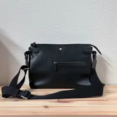 8r19 MONTBLANC モンブラン ショルダーバッグ レザー ネイビー 8r19