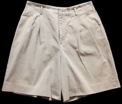 90s USA製 ラルフローレン ツータック コットン チノ キュロットパンツ カーキ 14★ショーツ ショート オールド クラシック チノパン