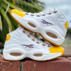 REEBOK QUESTION MID 'YELLOW TOE' 'LAKERS' 'KOBE' リーボック クエスチョン ミッド コービー レイカーズ 【MEN'S】 white/yellow-ultraviolet FX4278