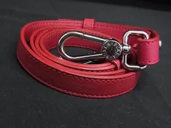■美品■ FURLA フルラ レザー バック用 ショルダーストラップ ショルダーベルト クロスボディ 斜め掛け レッド系 DK0710