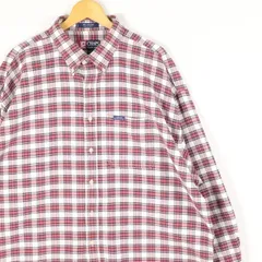 古着 大きいサイズ 90's 旧タグ チャップス ラルフローレン 長袖BDシャツ メンズUS-2XLサイズ tn-1513n