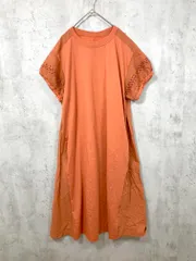 美品 Respighi premiere レスピーギ 袖切替 Tシャツ ワンピース size38/オレンジ ■◆レディース