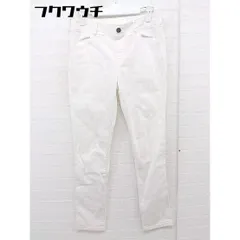 ◇ green label relaxing グリーンレーベル UNITED ARROWS ストレッチ生地 スキニー パンツ サイズ40 ホワイト レディース  【中古】 【1112220002555】
