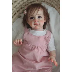 人形 赤ちゃん 人形 Reborn Doll 60cm 赤ちゃんリボーンドールデビュー フルシリコンドール ビニールリアル シリコンリボーンベビードールベビードール 赤ちゃん人形女の子プリンセス服手作りのクリスマスの誕生日プレゼント 最高な贈り物でしょう r1