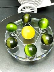 AAA級天然藍晶石（カイヤナイト）丸玉YT3U3/208U112C カイヤナイト【藍晶石】スフィア○丸玉◇天然石◇パワーストーン