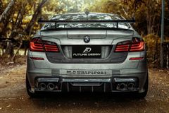 【FUTURE DESIGN】BMW 5シリーズ F10 M5 セダン トランク用 リアウィング 本物DryCarbon ドライカーボン エアロ カスタム