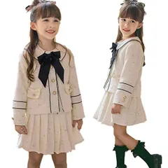 110_ジャケット＋スカート [IOZO] 入学式 スーツ ワンピース 卒園式 スーツ 女の子 子供スーツ女の子 フォーマル 卒業式 スーツ 女の子 入学式 スーツ 2点セット 子供 フォーマル 120 130 140 150 発表会 結婚式 冠婚葬祭 (11