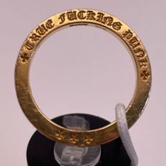 【正規品・RINKAN鑑定済】Chrome Hearts クロムハーツ 22K TFP PNK BBY／22Kトゥルーファッキンパンクリング（19号／7.396g）