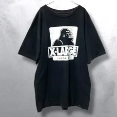 ♪ エクストララージ Tシャツ 長袖 X-LARGE メンズ エンブロイダリー スタンダード ロゴ　Mサイズ　黒　ブラック 半袖　メンズ　定番
