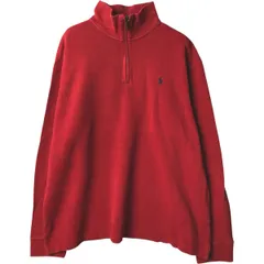 古着 ラルフローレン Ralph Lauren POLO by Ralph Lauren ハーフジップスウェットシャツ トレーナー メンズXL相当/eaa449008