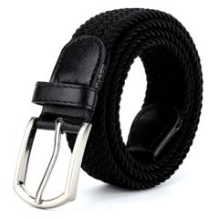【 新品 送料無料 】 ベルト メンズ メッシュ 通勤 通学 黒 ブラック