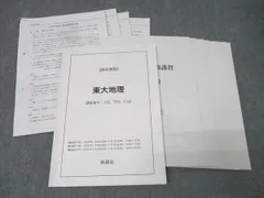 鉄緑会 東京大学 東大地理【テスト4回分付き】 テキスト 状態良 2024 直前 020S0Dのサムネイル