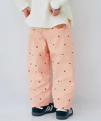 p.premier ハート刺繍のワイドストレートパンツ　p421035