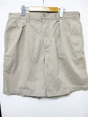 【送料無料】POLO by Ralph Lauren ポロ ラルフローレン ショートパンツ ツータック チノハーフパンツ ベージュ W35 ■管理番号L27680SSA24-240120(198)（4）