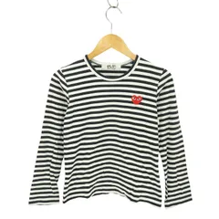 プレイコムデギャルソン PLAY COMME des GARCONS PLAY STRIPED T-SHIRT ロングスリーブTシャツ レディース  S