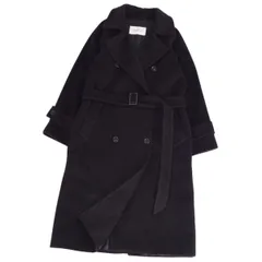 美品 マックスマーラ Max Mara コート 白タグ ベルト付き ロングコート
