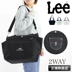 新品 Lee リー トートバッグ ショルダーバッグ 斜め掛け 肩掛け 2WAY 大きめ A4 横型 Buddy バディリー ブランド 大容量 通勤 通学 カジュアル かわいい バッグ メンズ レディース 刺繍 デニム コットン キャラクター 320-1406