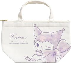 ティーズファクトリー サンリオキャラクターズ 保冷帆布ランチバッグ 水彩ビッグリボン/クロミ SR-5535758KU のサムネイル