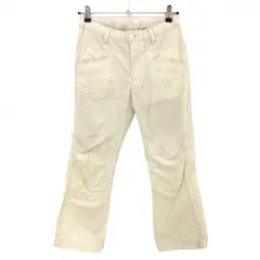 【美品】パーリーゲイツ パンツ アイボリー ウエストゴム＆ドローコード 無地 レディース 0(S) ゴルフウェア PEARLY GATES