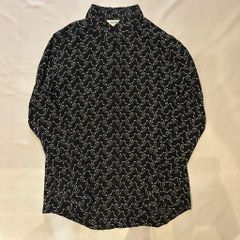  CELINE セリーヌ 23SS Ghost Print L/S Shirt 長袖シャツ 2C813977R ブラック size:39【代官山A07】