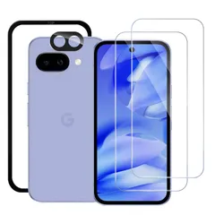 【特価セール】耐衝撃 旭硝子素材製 キズ防止 硬度９H 飛散防止 強化ガラス 高透過率 指紋認証対応 高光沢 自動吸着・超簡単貼り付け 指紋防止 ガラスフィルム（２枚入り）＋カメラフィルム（1枚入り） 撥水撥油 対応 2.5Dラウンドエッジ 9A 加工 Pix