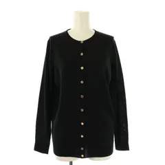 ミューズ ドゥーズィエム クラス MUSE de Deuxieme Classe FF grace クルーネック カーディガン ニット 長袖 ブラック /HK ■OS