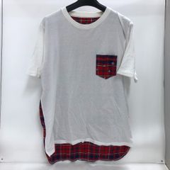 NAMACHEKO ホワイト チェック柄 Tシャツ - メルカリ