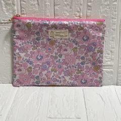 ファスナーポーチ　フラットポーチ　リバティ　ハンドメイド