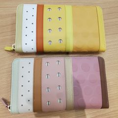 【EL6】代官山クロシェット　シャルロット プラネ　ヒマワリ　ハナミズキ　ラインドファスナー　長財布　2点セット　MK10496