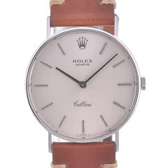 ロレックス ROLEX 3833 ヴィンテージ チェリーニ K18WG/レザー Cal.1600 手巻き メンズ 良品 R#141665